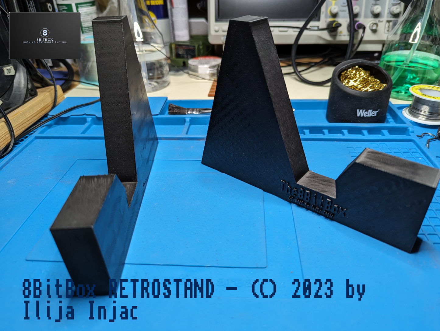 Retrostand - Ein Aufsteller für alle Commodore C64-C,Brotkasten,C128,Amiga 500..